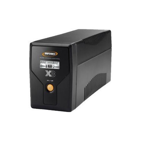 "Infosec X3 EX 1000 LCD USB FRSCHUKO - Reliable Power Solution for Your Devices | Model 65968"